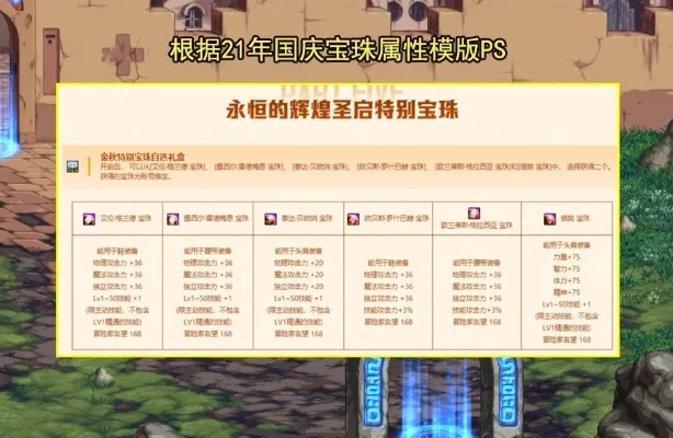 DNF国庆宝珠攻略：获取与属性解析及利用方法